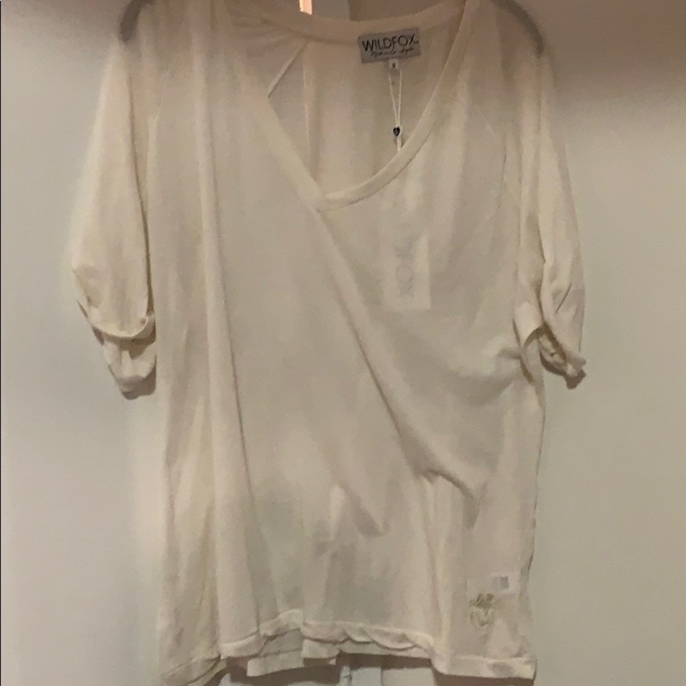 Wildfox AllNighter Tee in White- Small